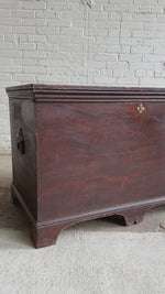 Antique Scumbled Marriage Chest with Hidden Drawers, c. 1870
