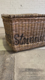 Extra Large Antique Wicker Mill Basket, c. 1900