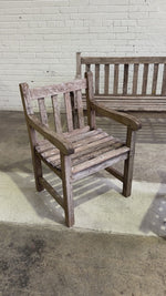 Antique English 3-Piece Teak Garden Set