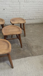 A Set of Six English Saddle Stools, c. 1940