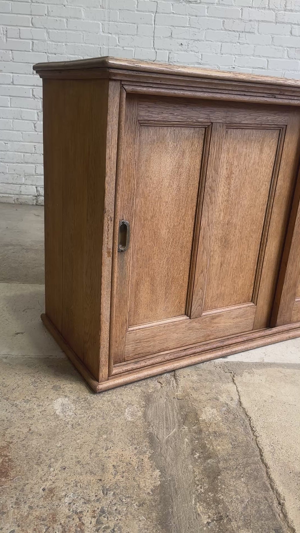 Antique English Oak Sideboard c. 1900