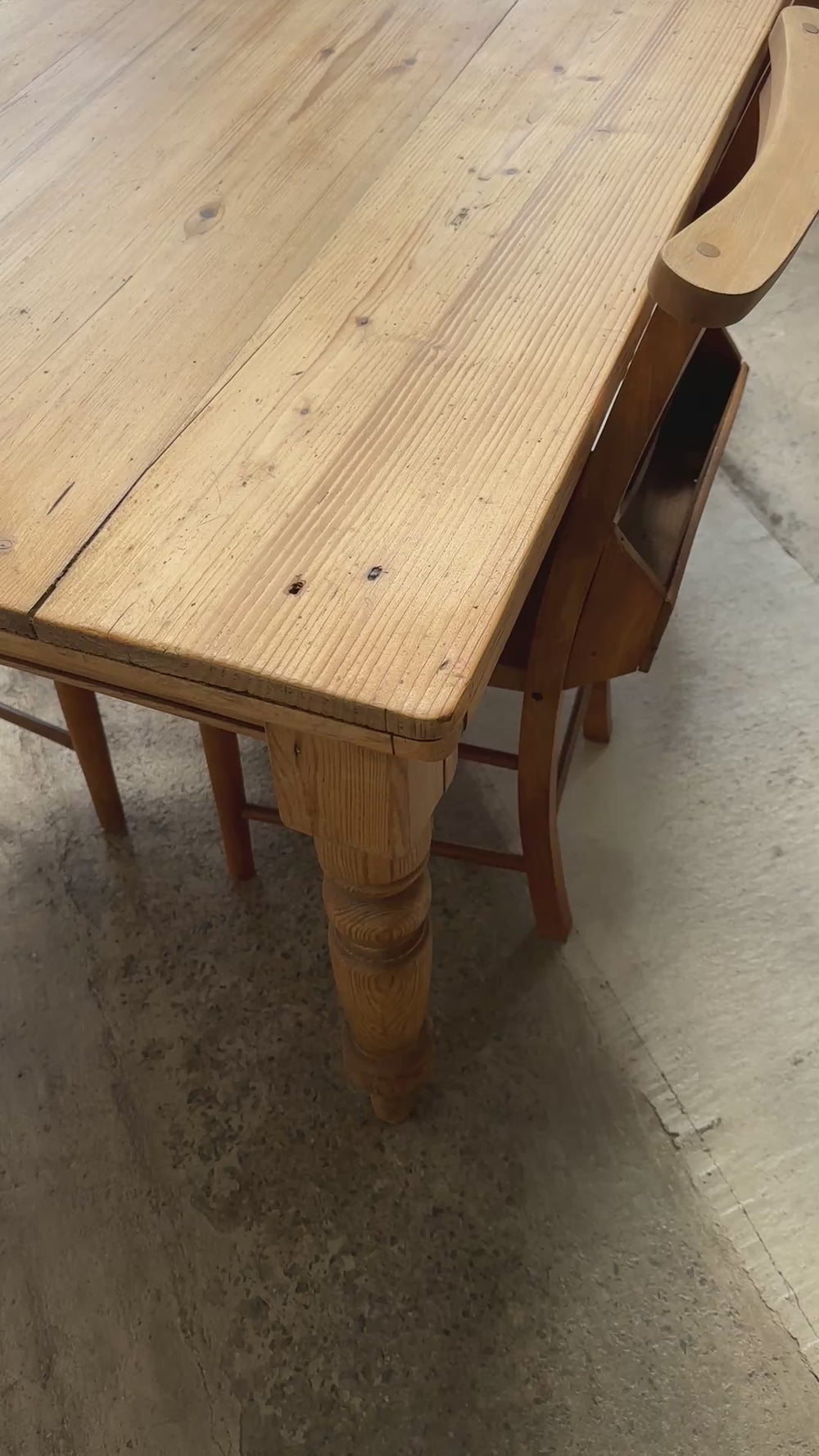 An Antique Pine English Farm Table c. 1880