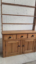 An Antique Pine English Kitchen Dresser c. 1880