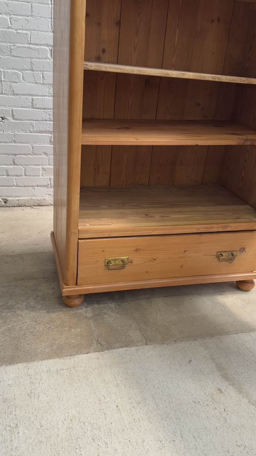 An Antique Pine Linen Cupboard, c. 1900