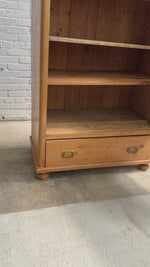 An Antique Pine Linen Cupboard, c. 1900