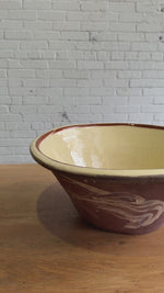 A Large Antique English Dairy Bowl, c. 1890