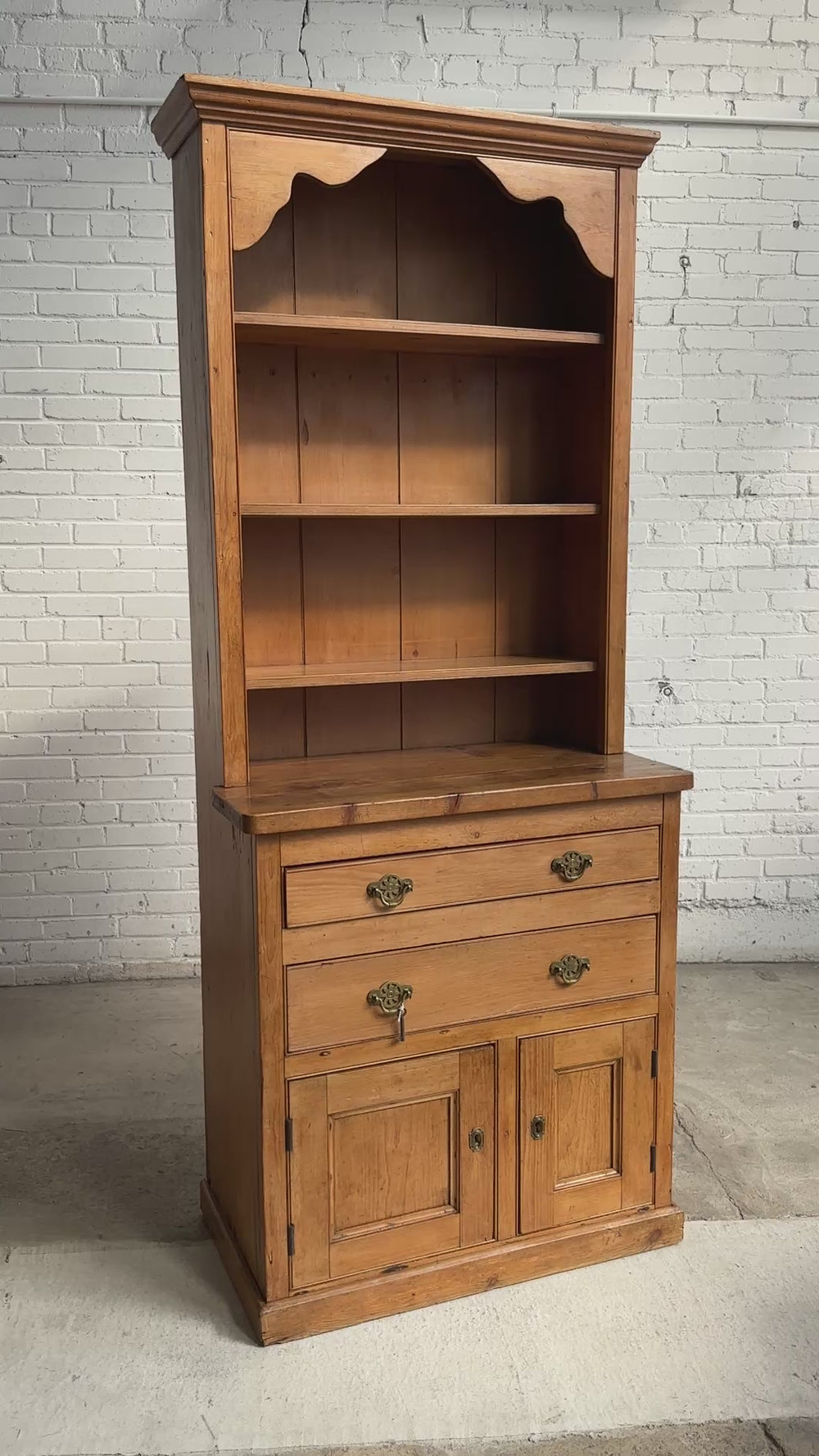A Tall Narrow Pine English Dresser, c. 1900