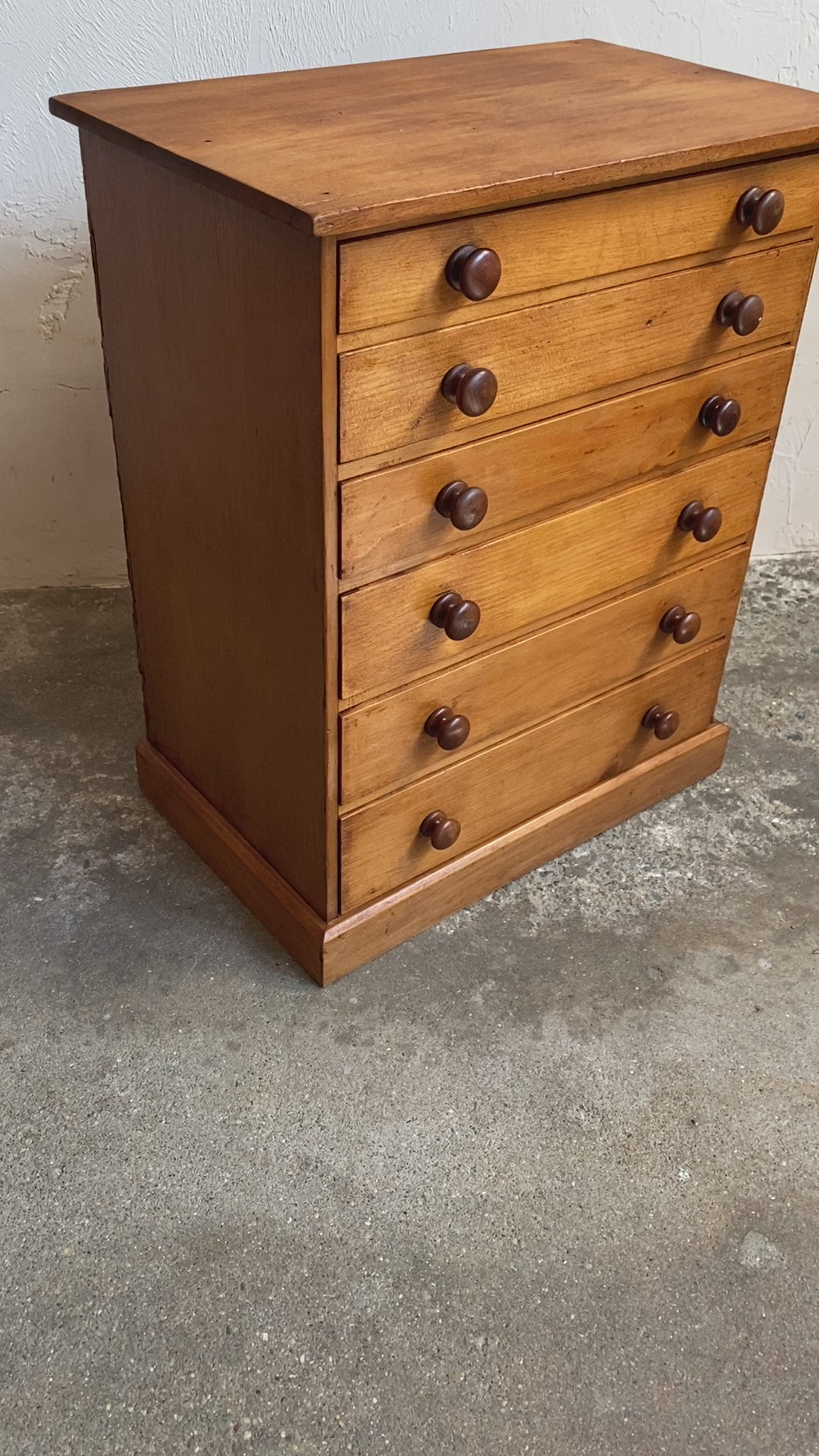Antique Pine English Nest of Drawers c. 1900