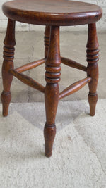 An Antique English Stool with Elm Seat, c. 1880