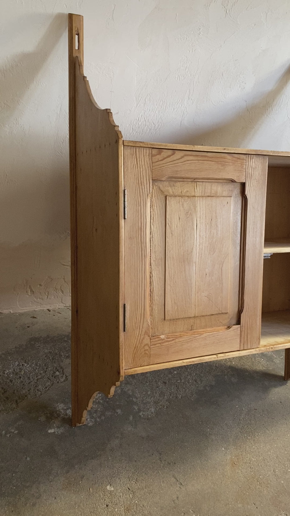 Large Antique French Wall Cupboard c. 1880