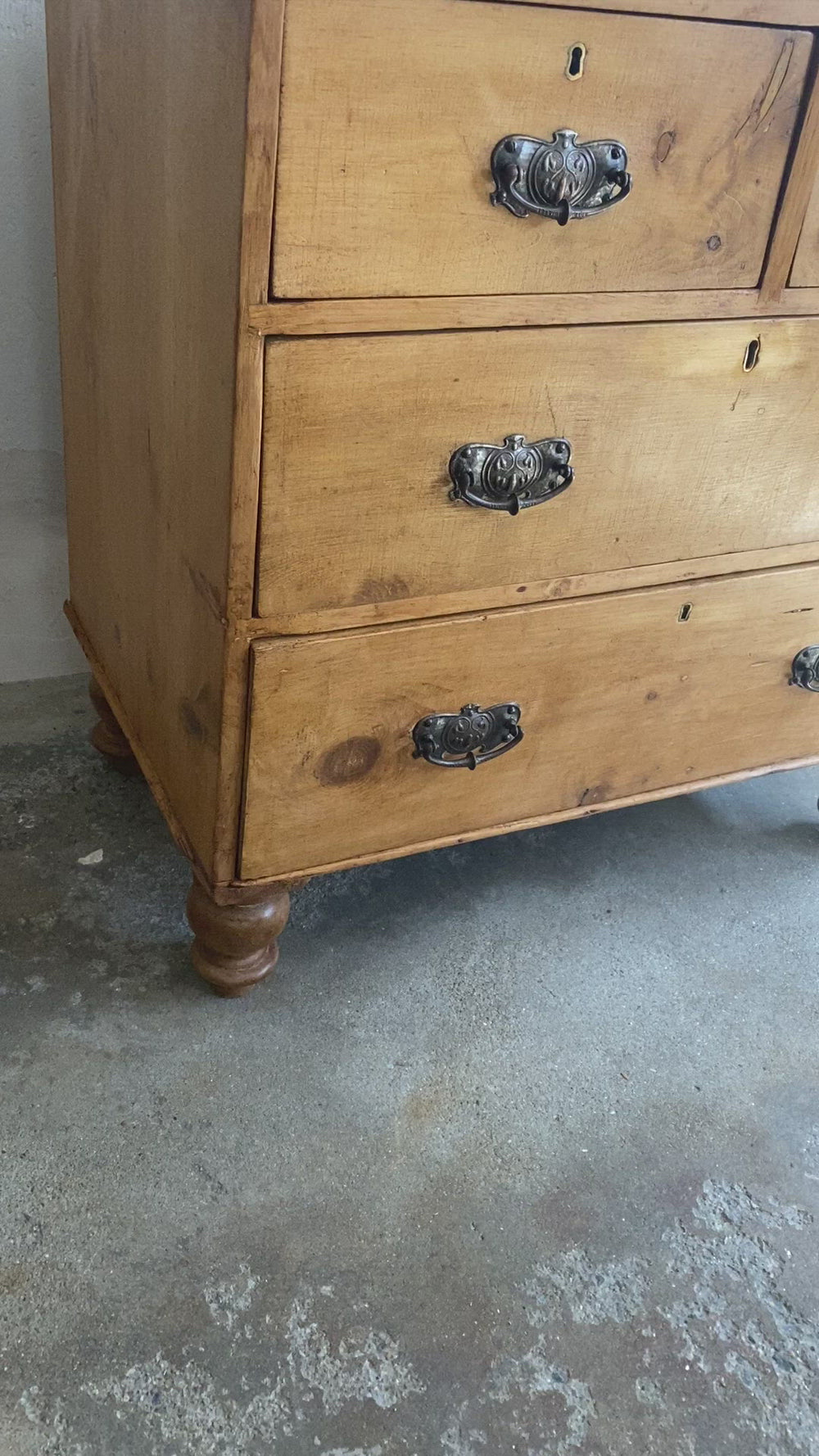 English Pine Chest of Drawers Circa 1890