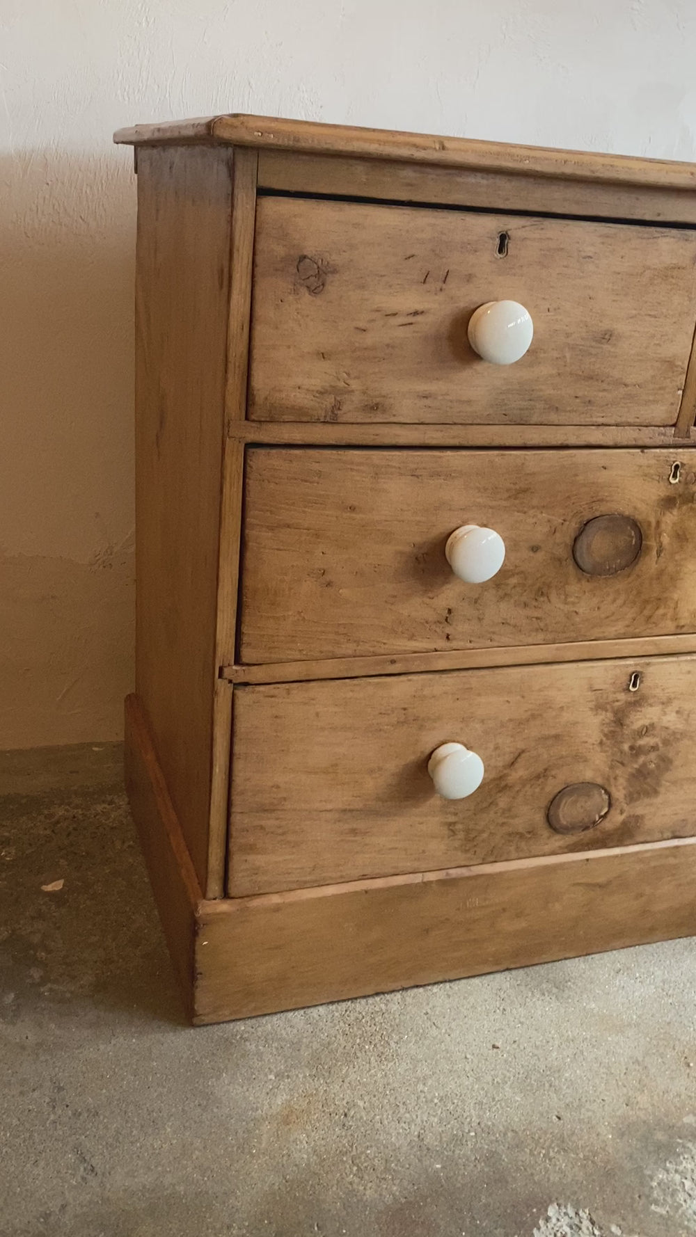 Antique English Chest of Drawers with Master Key c. 1890