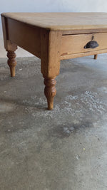 Antique Pine English Coffee Table c. 1880