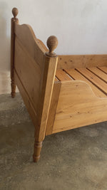 Classic Antique Pine Sleigh Bed