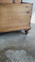 Antique Pine Box with Tulip Feet
