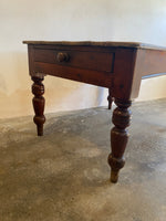 Antique Pine Scrubbed Top Table Circa 1880