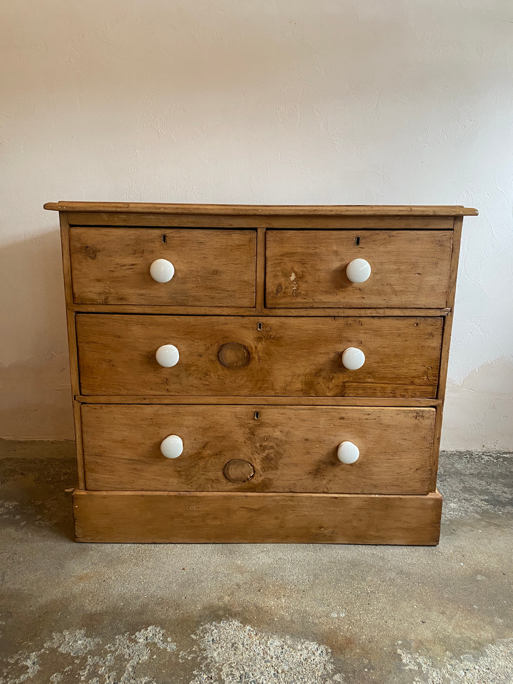 Antique English Chest of Drawers with Master Key c. 1890
