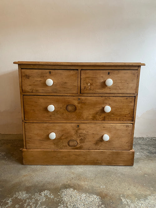 Antique English Chest of Drawers with Master Key c. 1890