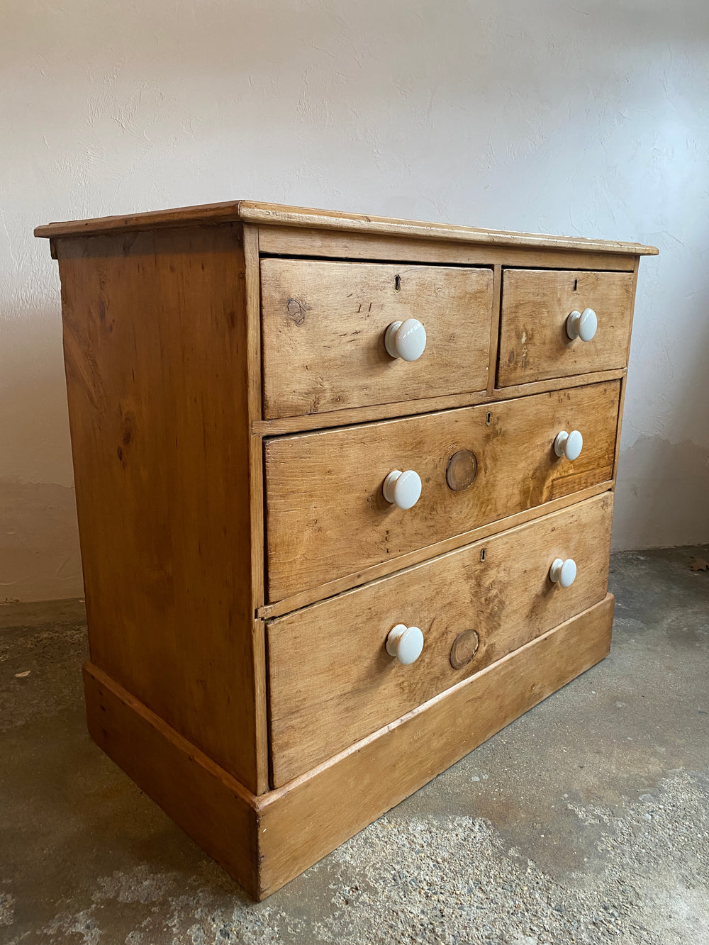 Antique English Chest of Drawers with Master Key c. 1890