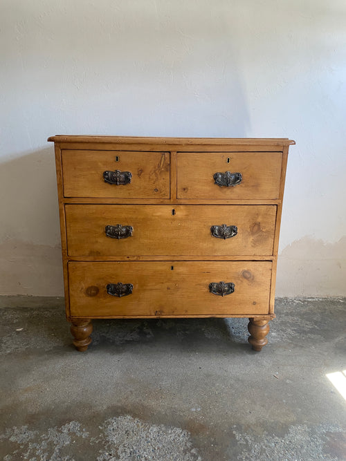 English Pine Chest of Drawers Circa 1890