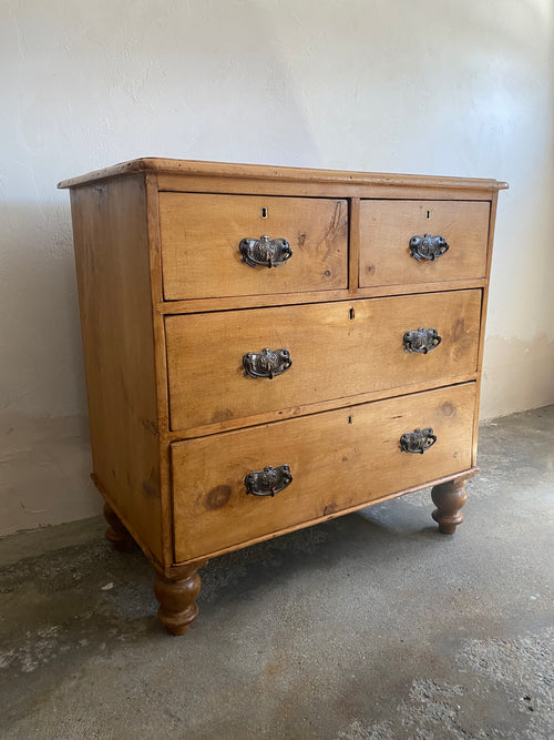 English Pine Chest of Drawers Circa 1890