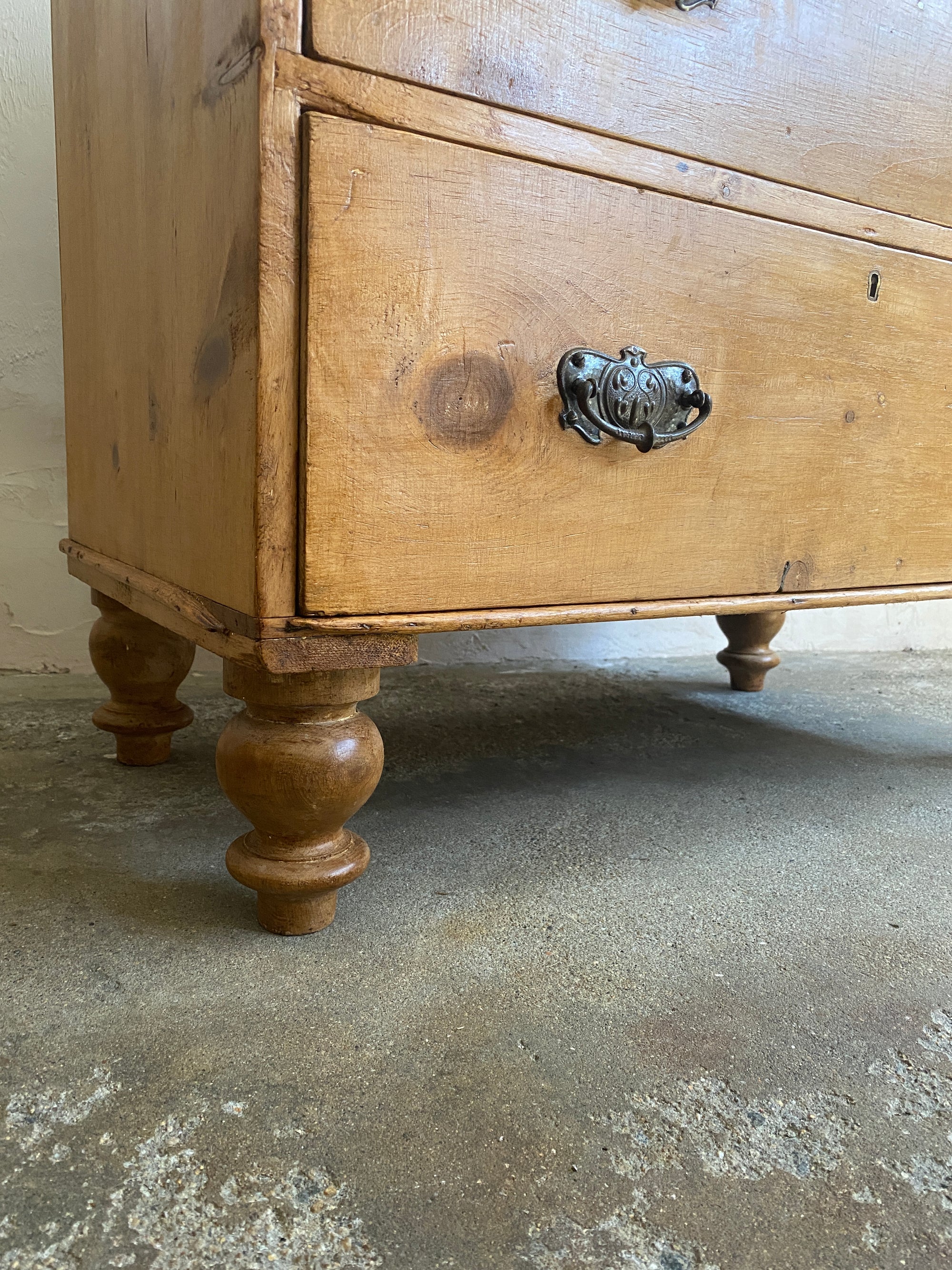 English Pine Chest of Drawers Circa 1890