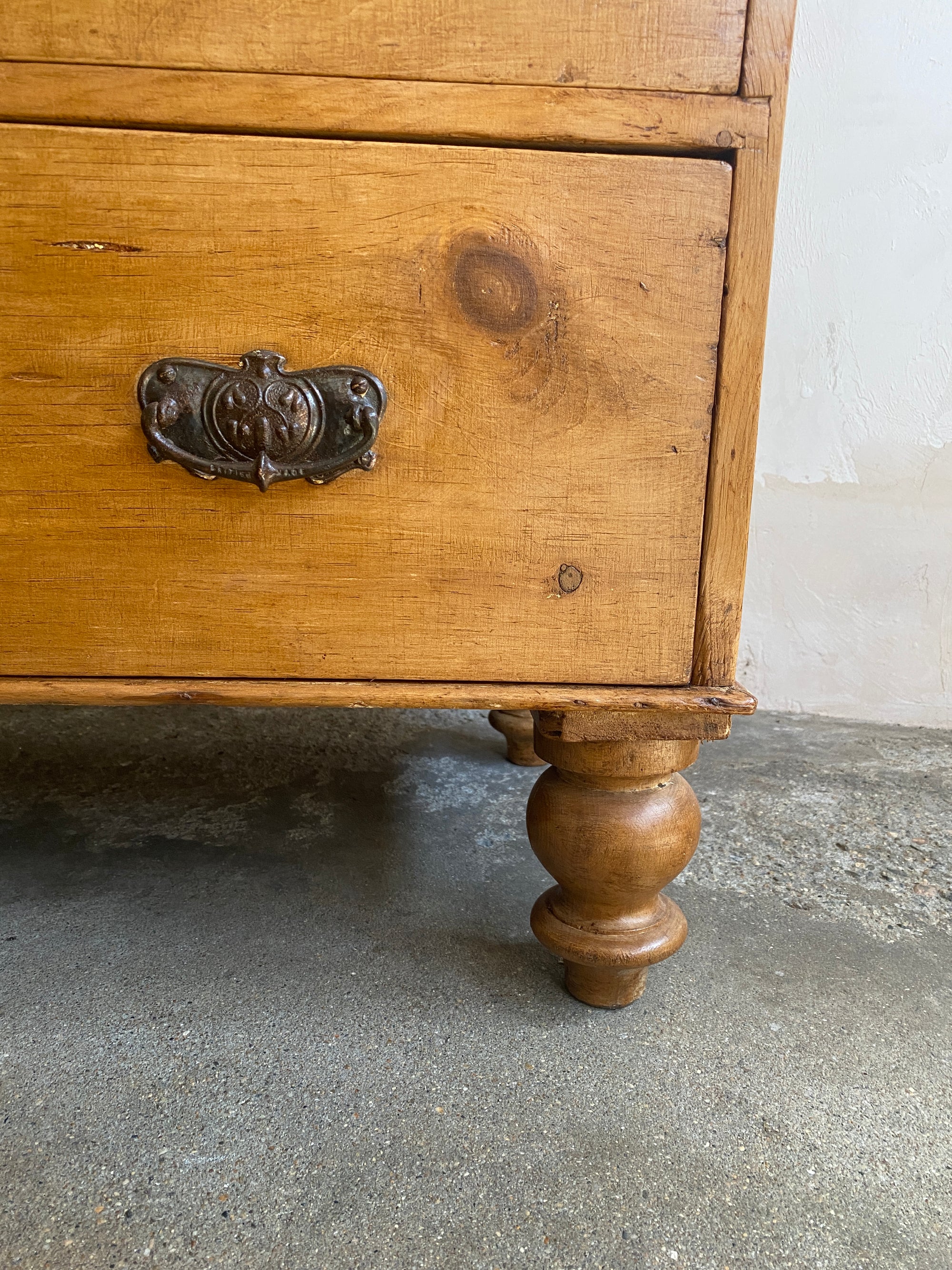 English Pine Chest of Drawers Circa 1890