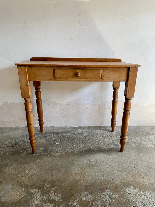 Antique Pine Side Table Writing Desk