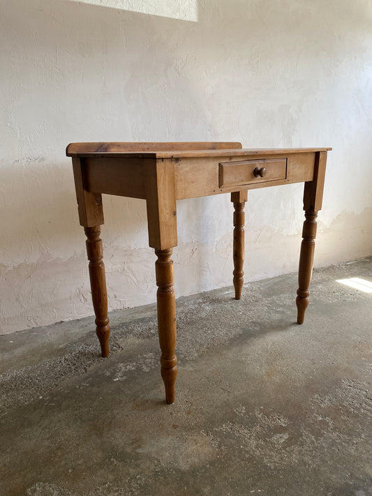 Antique Pine Side Table Writing Desk