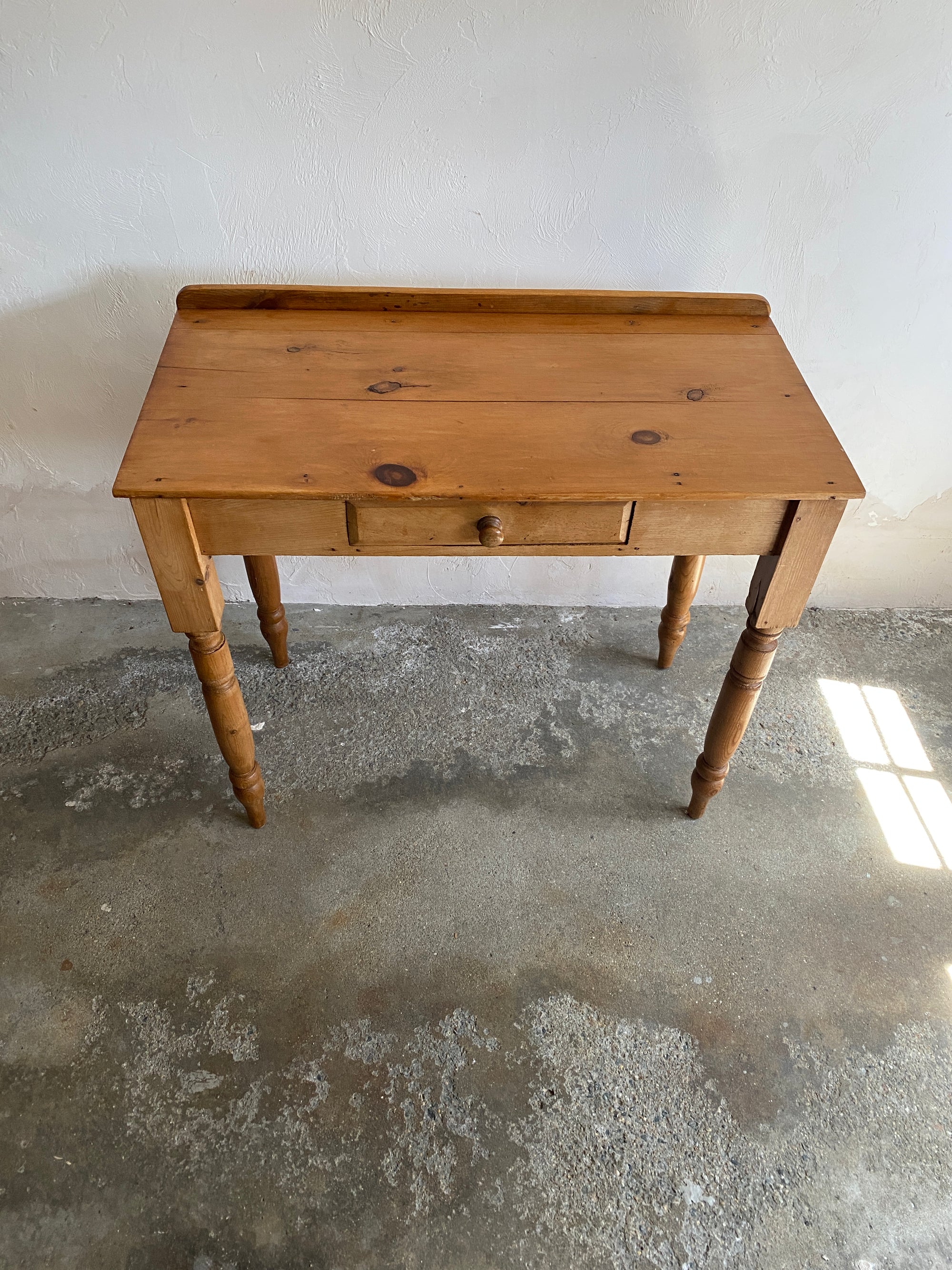 Antique Pine Side Table Writing Desk