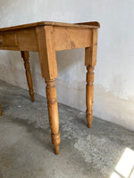 Antique Pine Side Table Writing Desk