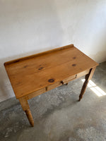 Antique Pine Side Table Writing Desk