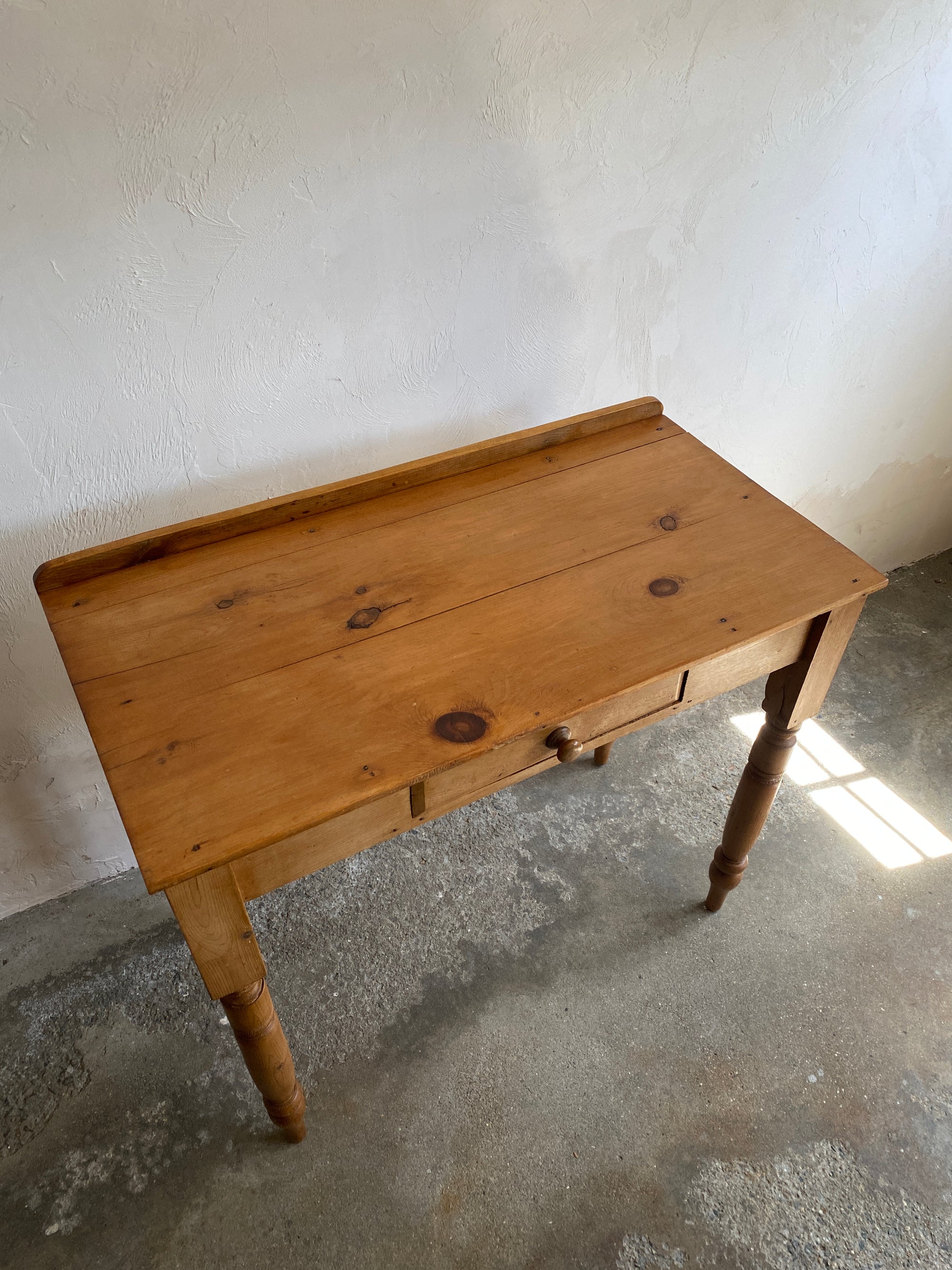 Antique Pine Side Table Writing Desk