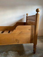 Antique European Sleigh Bed c. 1900