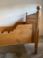 Antique European Sleigh Bed c. 1900
