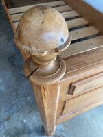 A Pair of Antique Pine Sleigh Beds