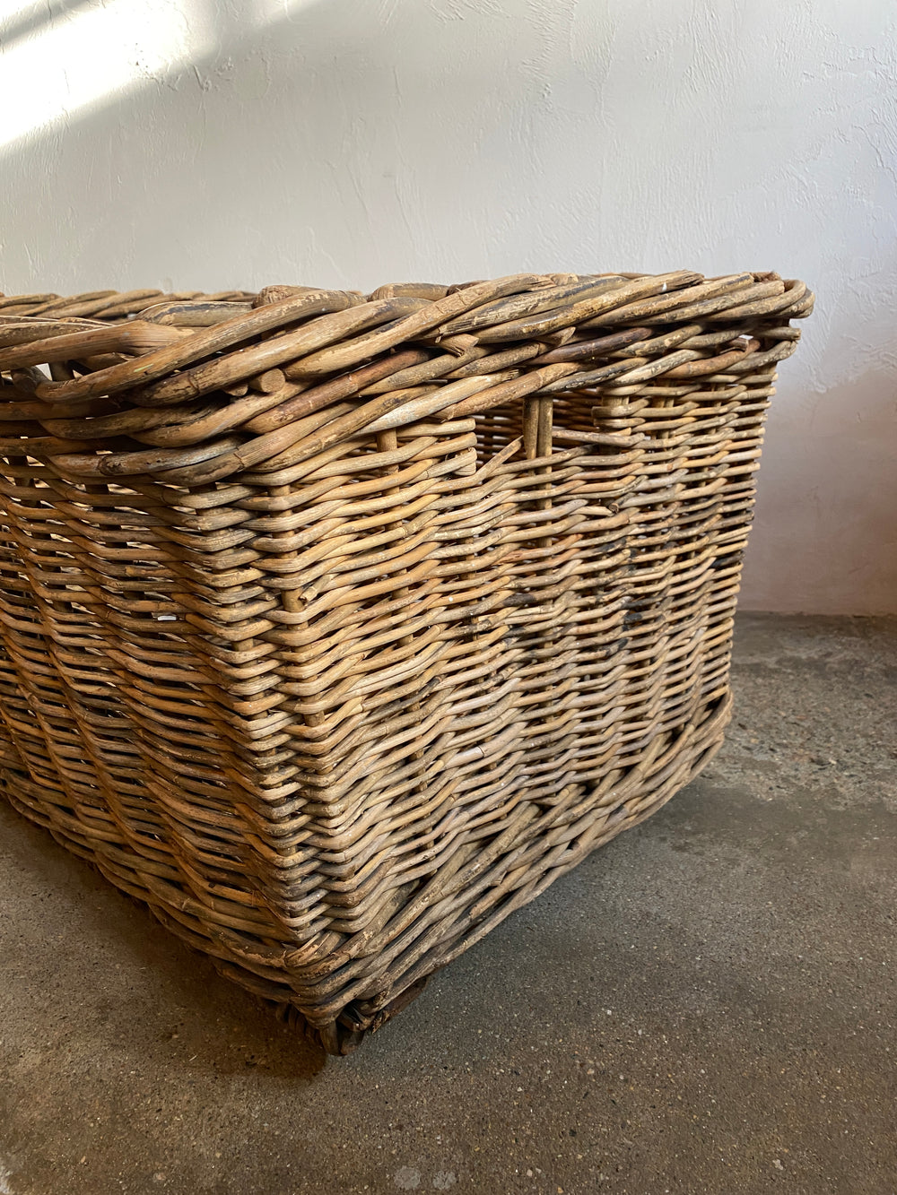 Antique Large Wicker Mill Basket circa 1900
