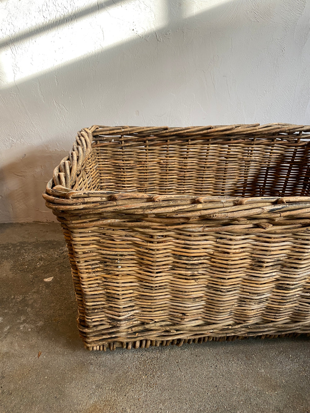 Antique Large Wicker Mill Basket circa 1900
