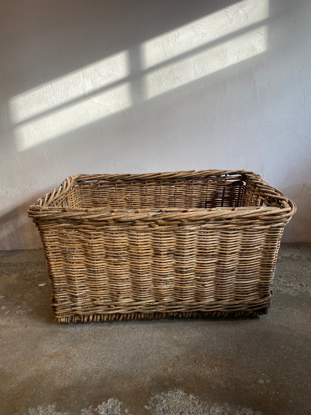 Antique Large Wicker Mill Basket circa 1900