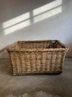 Antique Large Wicker Mill Basket circa 1900