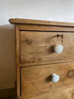 Antique English Chest of Drawers with Master Key c. 1890