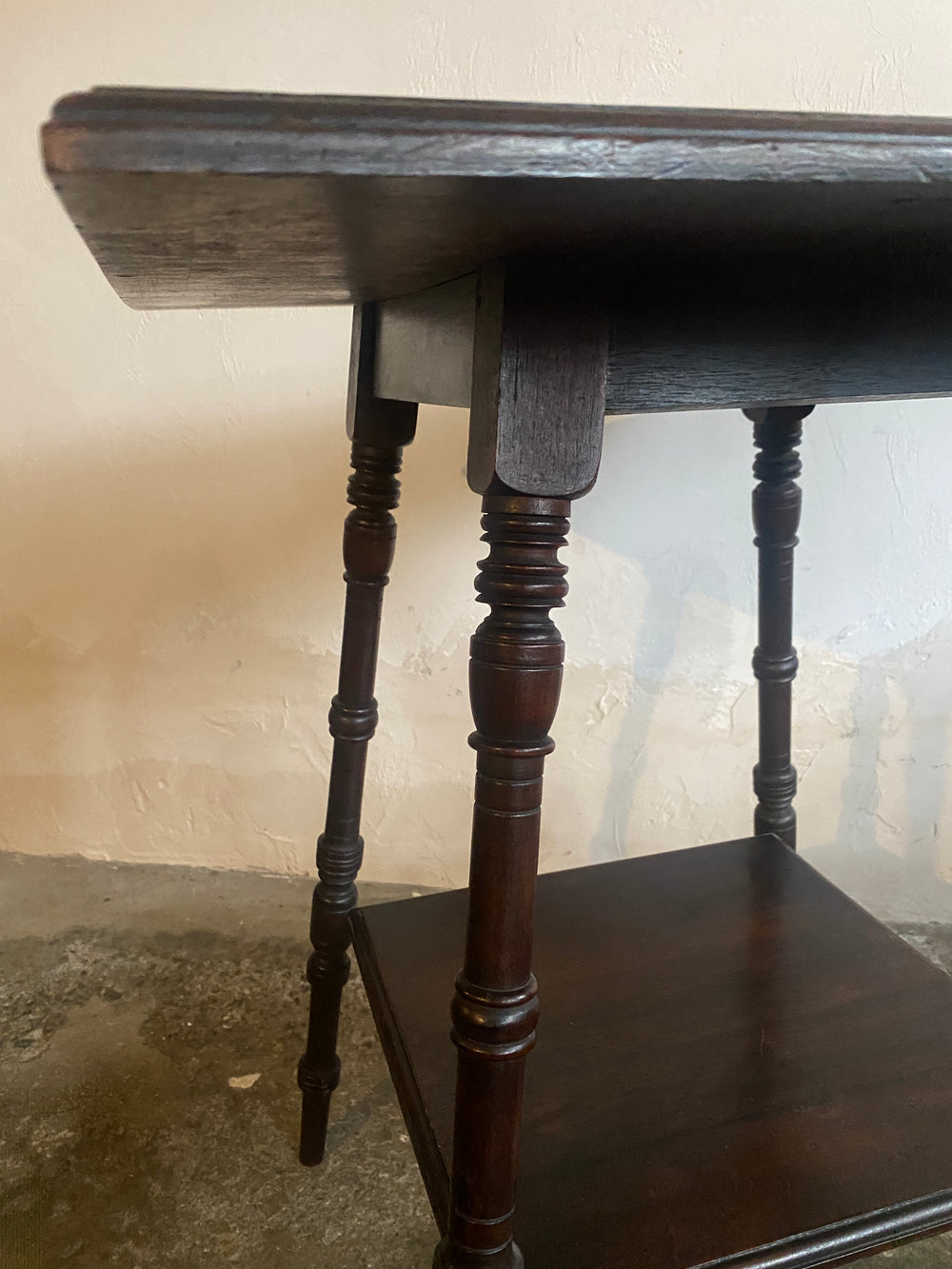 Antique English Walnut Occasional Table c. 1900