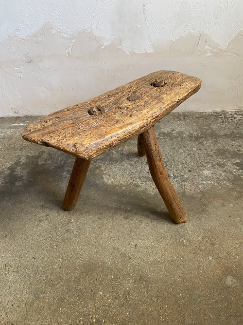 Antique French Milking Stool c. 1890