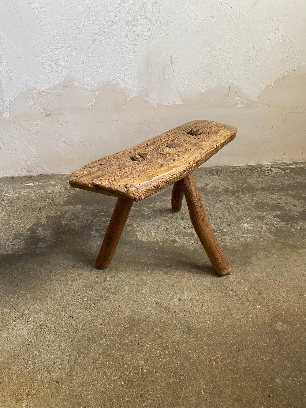 Antique French Milking Stool c. 1890