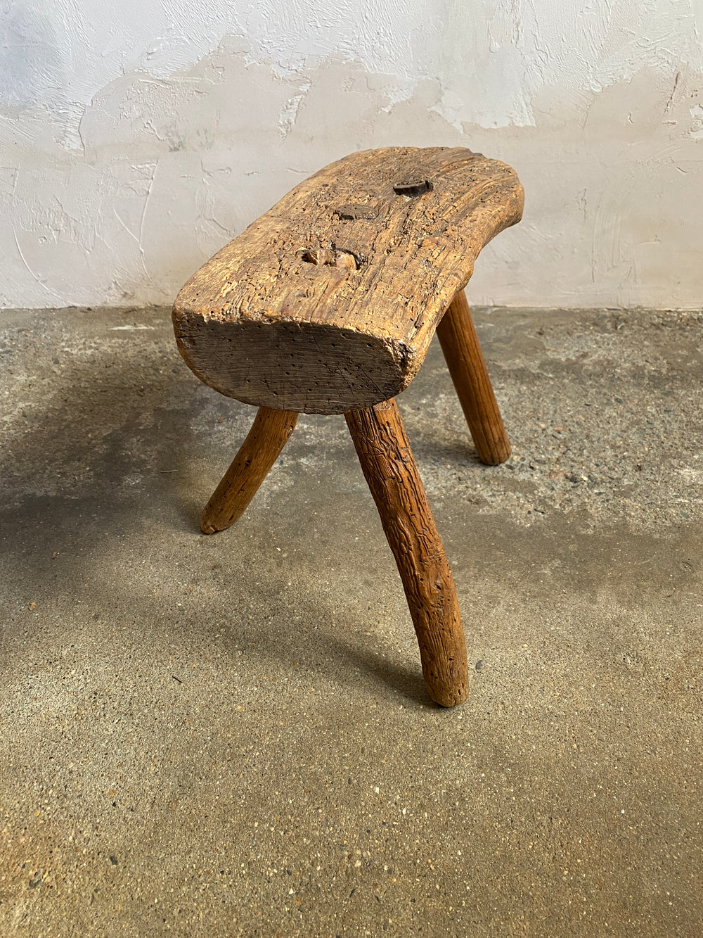 Antique French Milking Stool c. 1890