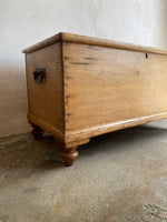 Antique Pine Box with Tulip Feet