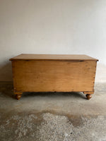 Antique Pine Box with Tulip Feet