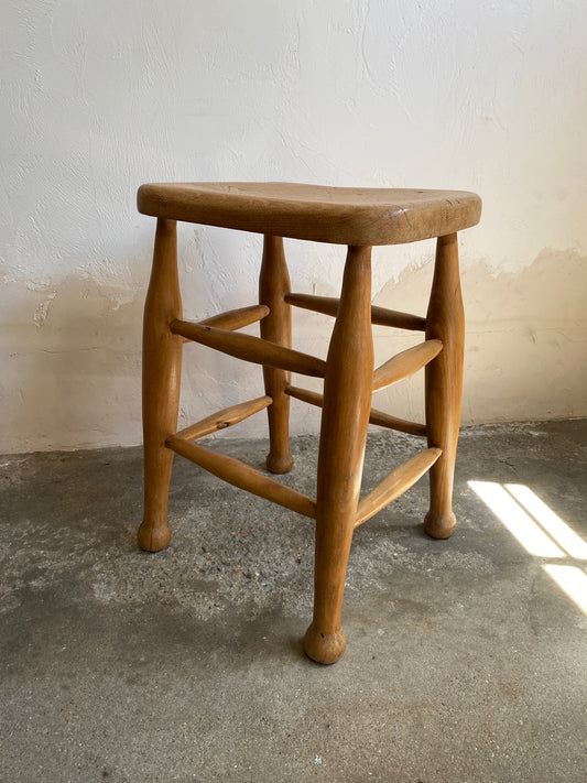 Antique Pine English Stool