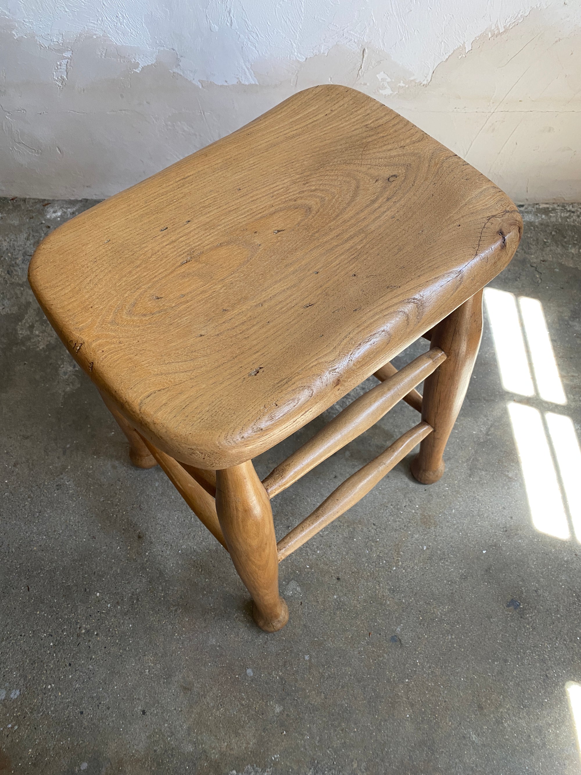 Antique Pine English Stool