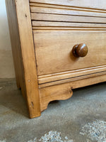 Antique English Chest of Drawers with Tram Lines c. 1900